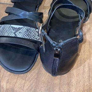 Torrid Black Snake Sandals